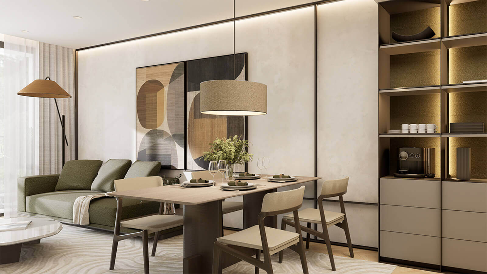 Căn hộ 2 phòng ngủ TIG Infinity 108 Nguyễn Trãi