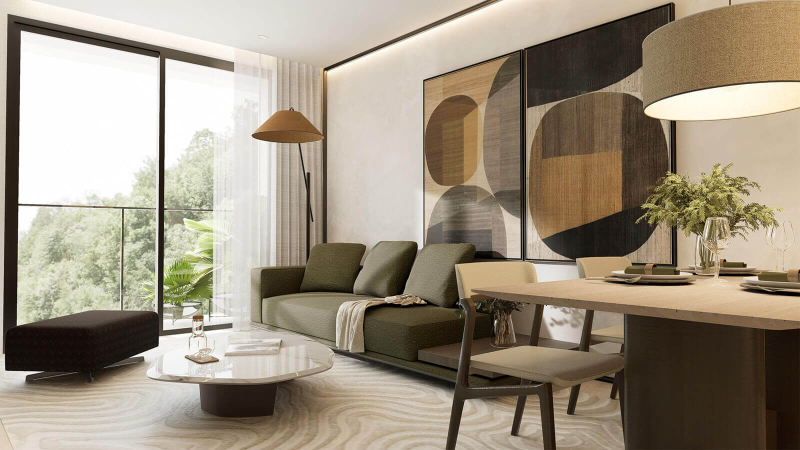 Căn hộ 2 phòng ngủ TIG Infinity 108 Nguyễn Trãi