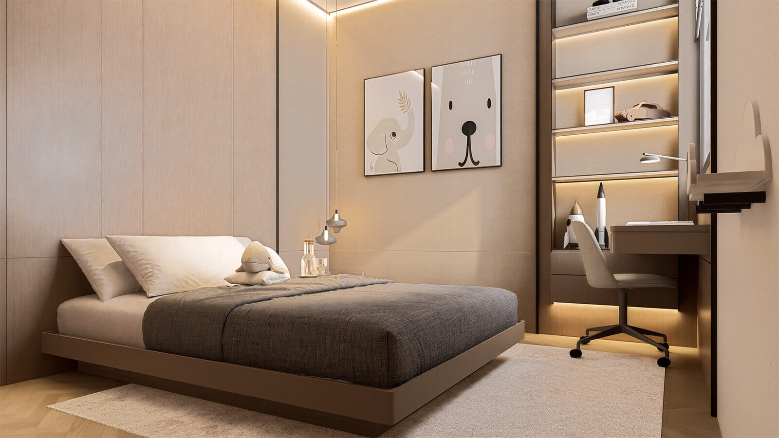 Căn hộ 2 phòng ngủ TIG Infinity 108 Nguyễn Trãi