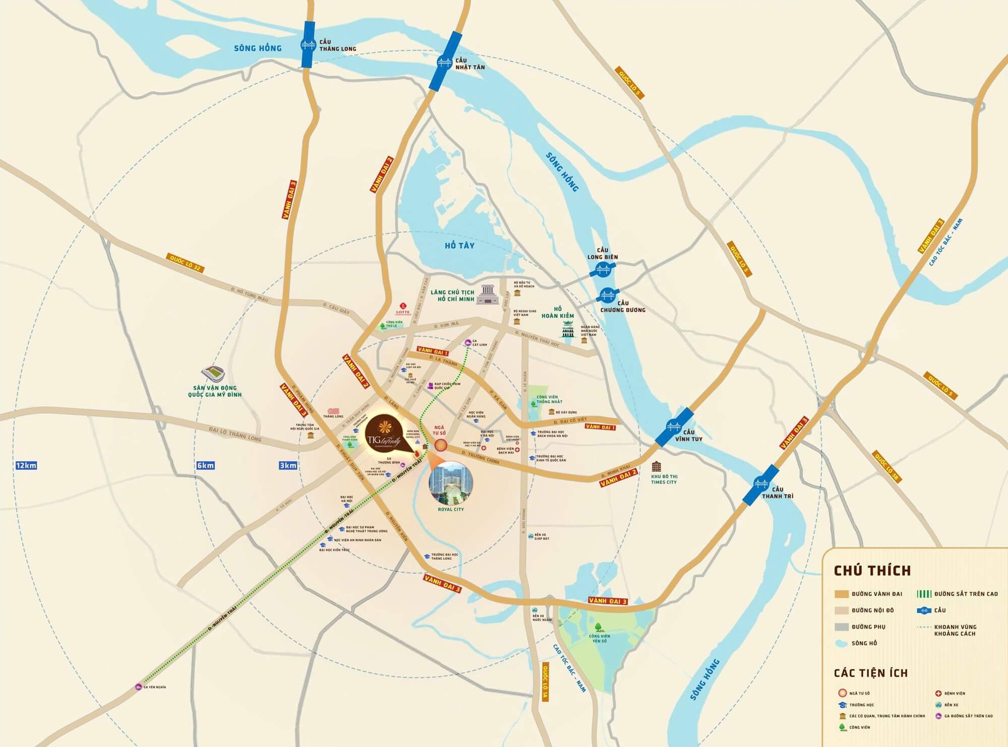 vị trí dự án tig infinity 108 nguyễn trãi